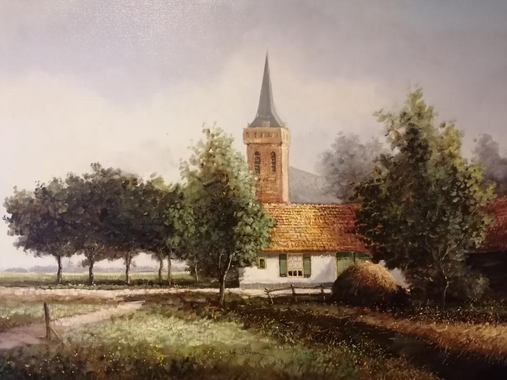 Een B.H. Slotman schilderij, Antiek en Kunst, Ophalen of Verzenden