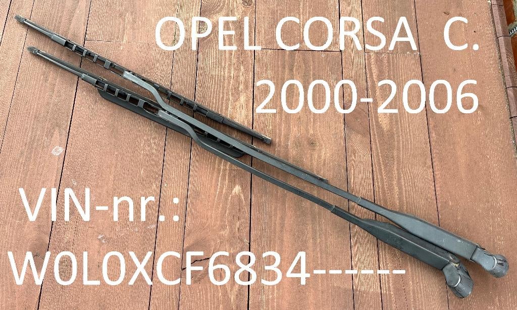 Opel corsa C '00 -'06 C ruitenwisserarmen (Links & Rechts), Ophalen, Gebruikt, Opel