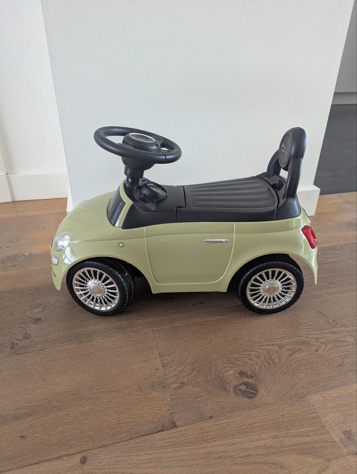 Fiat 500 loopauto groen met geluid, Ophalen, Zo goed als nieuw