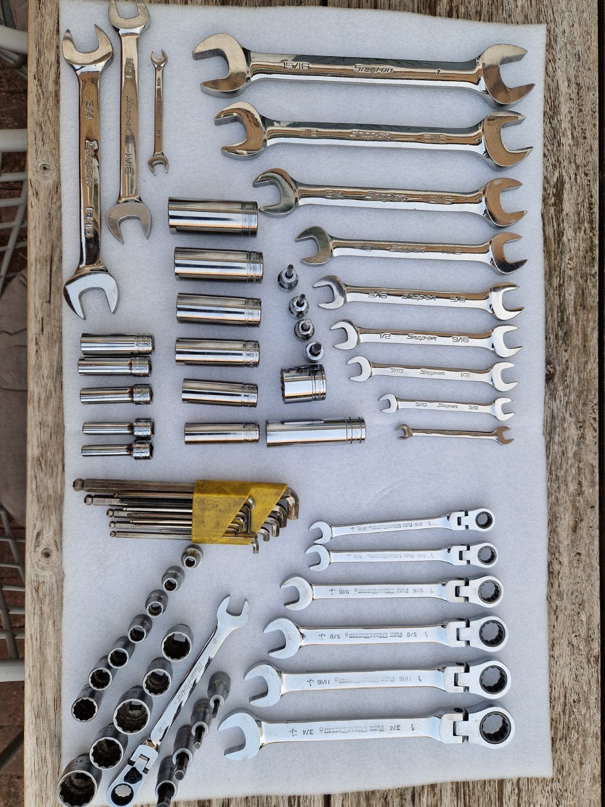 Snap-on, Stahlwille, Gear Wrench, Bleu-Point (inches), Ophalen
