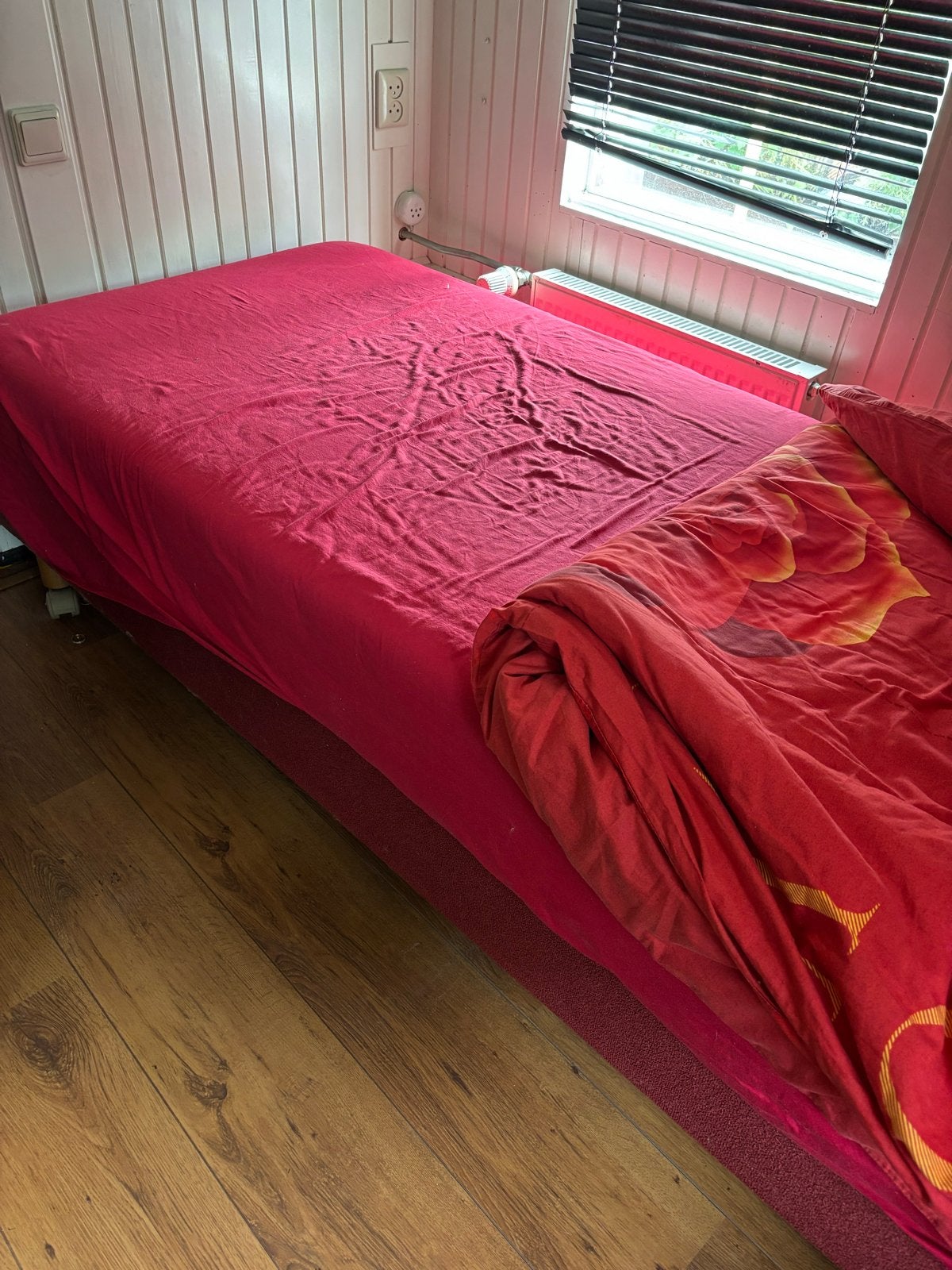 Comfortabel Boxspring Bed - Goede Staat, Ophalen, Gebruikt, 90 cm, Eenpersoons