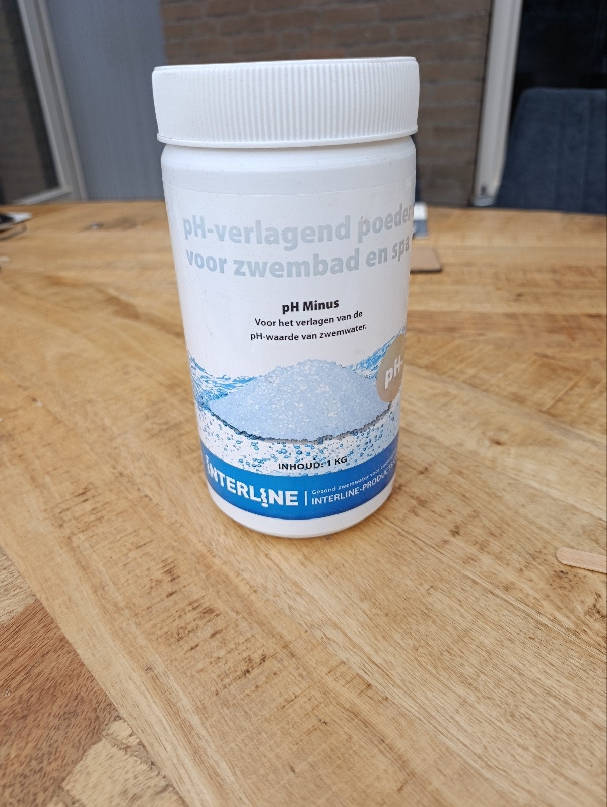 Interline pH Minus poeder 1kg voor zwembad en spa, Ophalen of Verzenden, Gebruikt, Reinigingsmiddel