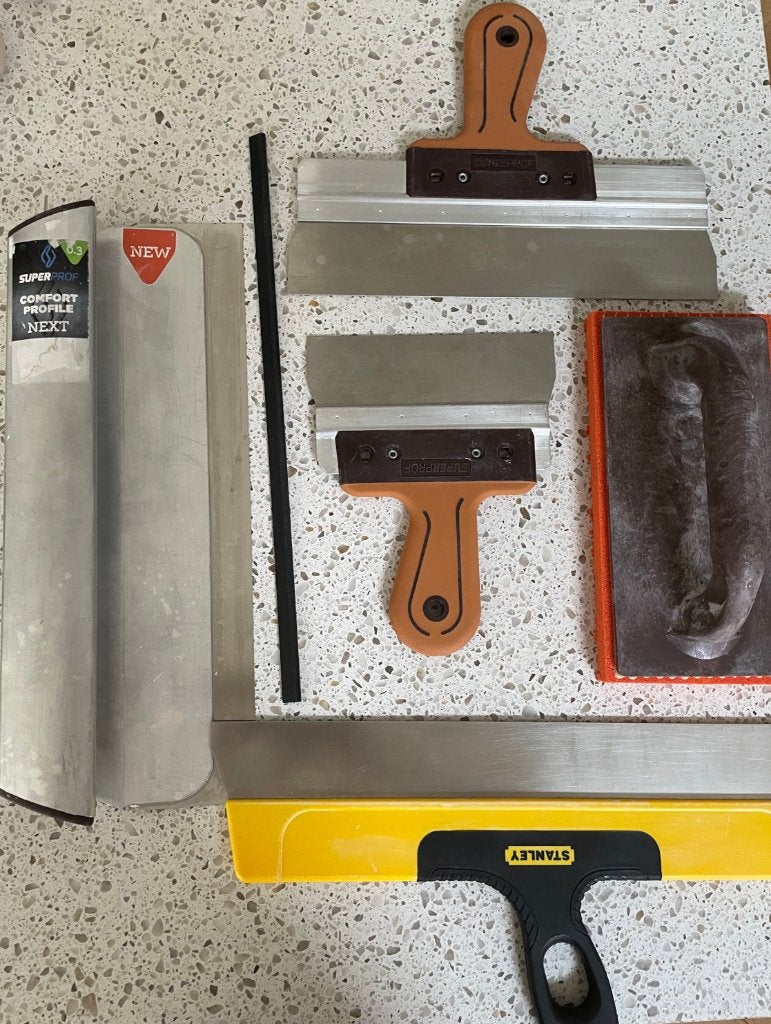 Stucadoorsgereedschap Superprof/Stanley, Doe-het-zelf en Verbouw, Gereedschap | Handgereedschap, Ophalen of Verzenden, Gebruikt