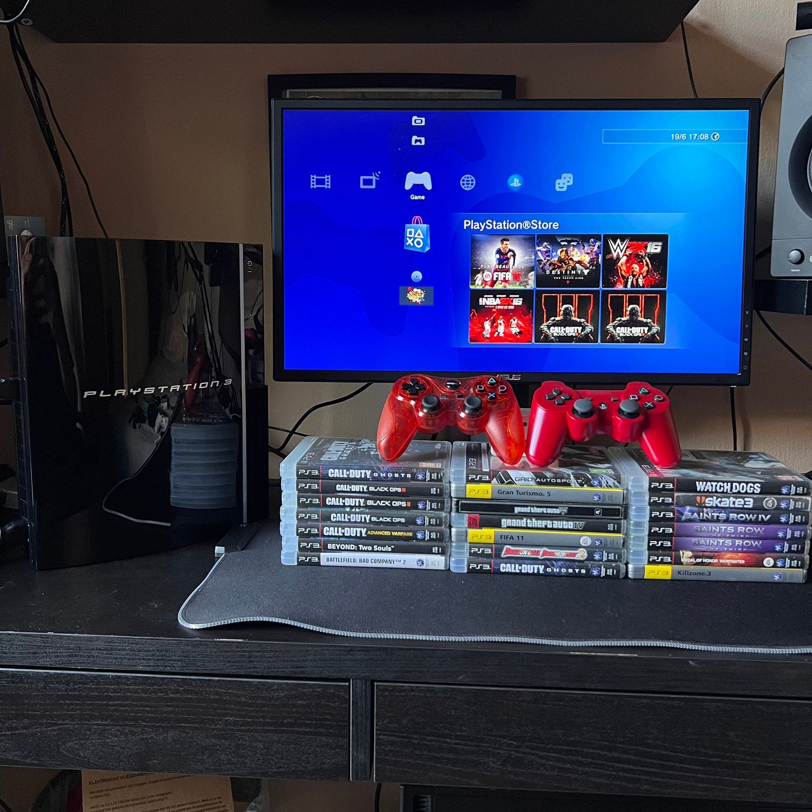 PlayStation 3 met 21 games, Ophalen, Overige genres, 2 spelers, Zo goed als nieuw