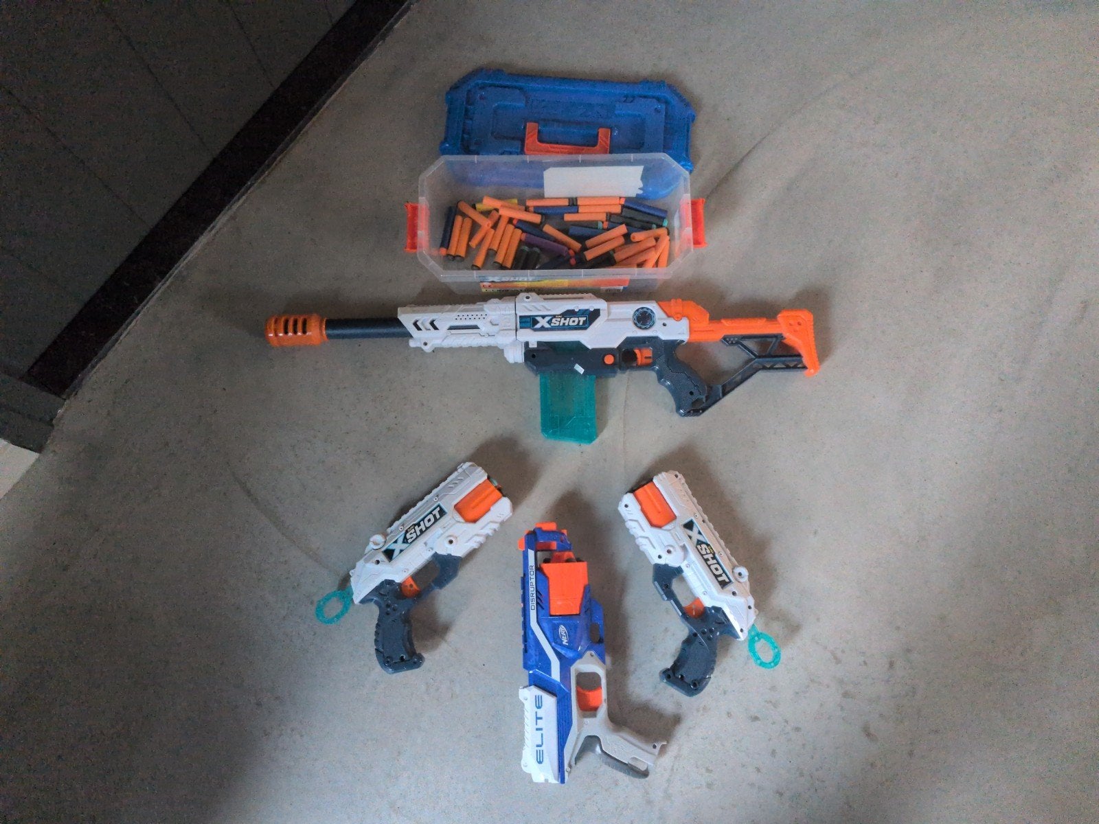 Nerf/X-Shot geweren met veel kogels - Goede kwaliteit!, Ophalen of Verzenden, Gebruikt