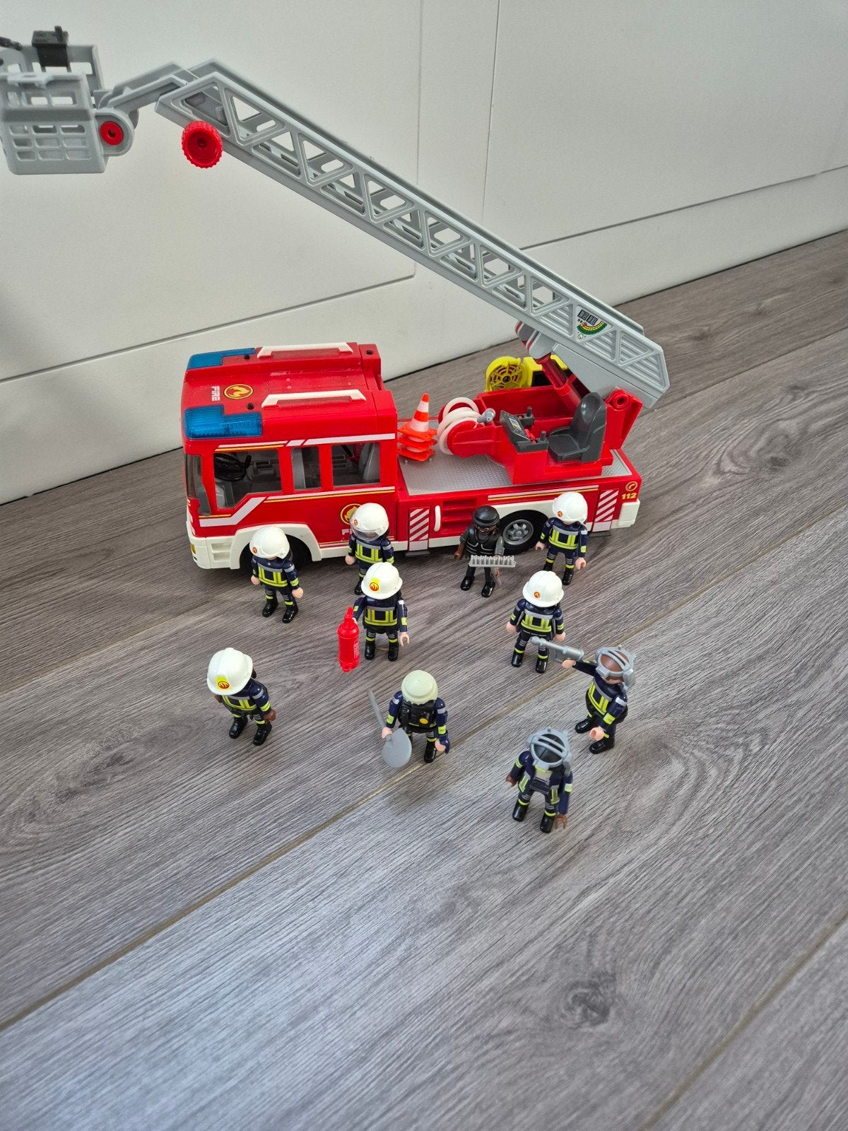 Playmobil Brandweerwagen met Brandweerlieden - Set 9463, Kinderen en Baby's, Speelgoed | Playmobil, Complete set, Voertuig, Ophalen of Verzenden