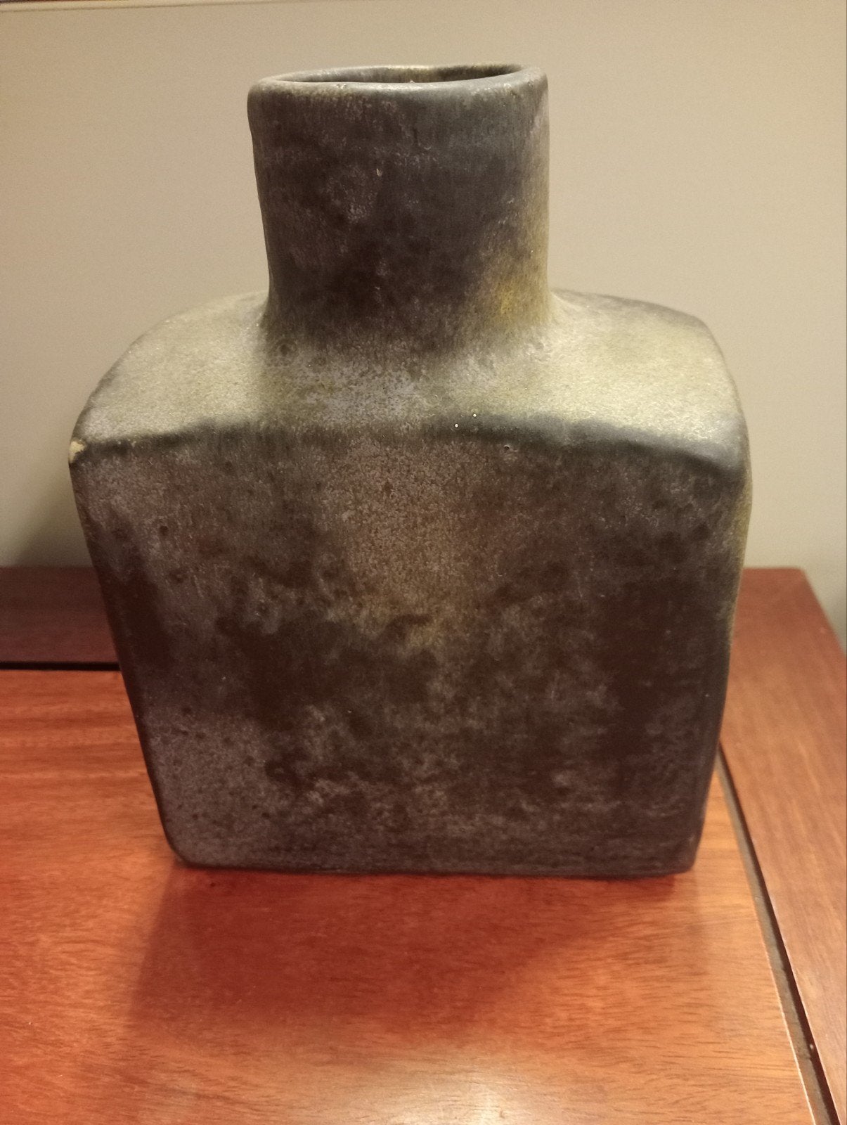 Vintage Aardewerk Vaas - Gesigneerd 'Mobach, Antiek en Kunst, Ophalen of Verzenden