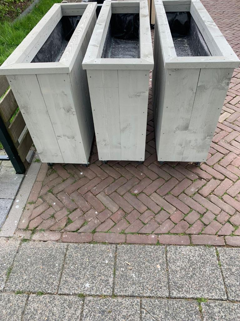 steigerhouten plantenbakken, Tuin en Terras, Ophalen, Nieuw, Binnen, Rechthoekig