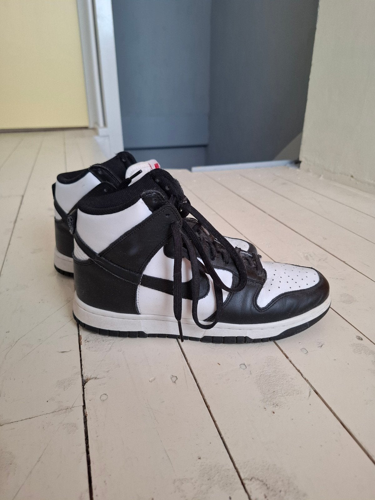 Nike Dunk High Black and White - Maat 40, Kleding | Dames, Verzenden, Zwart, Nike, Sneakers of Gympen