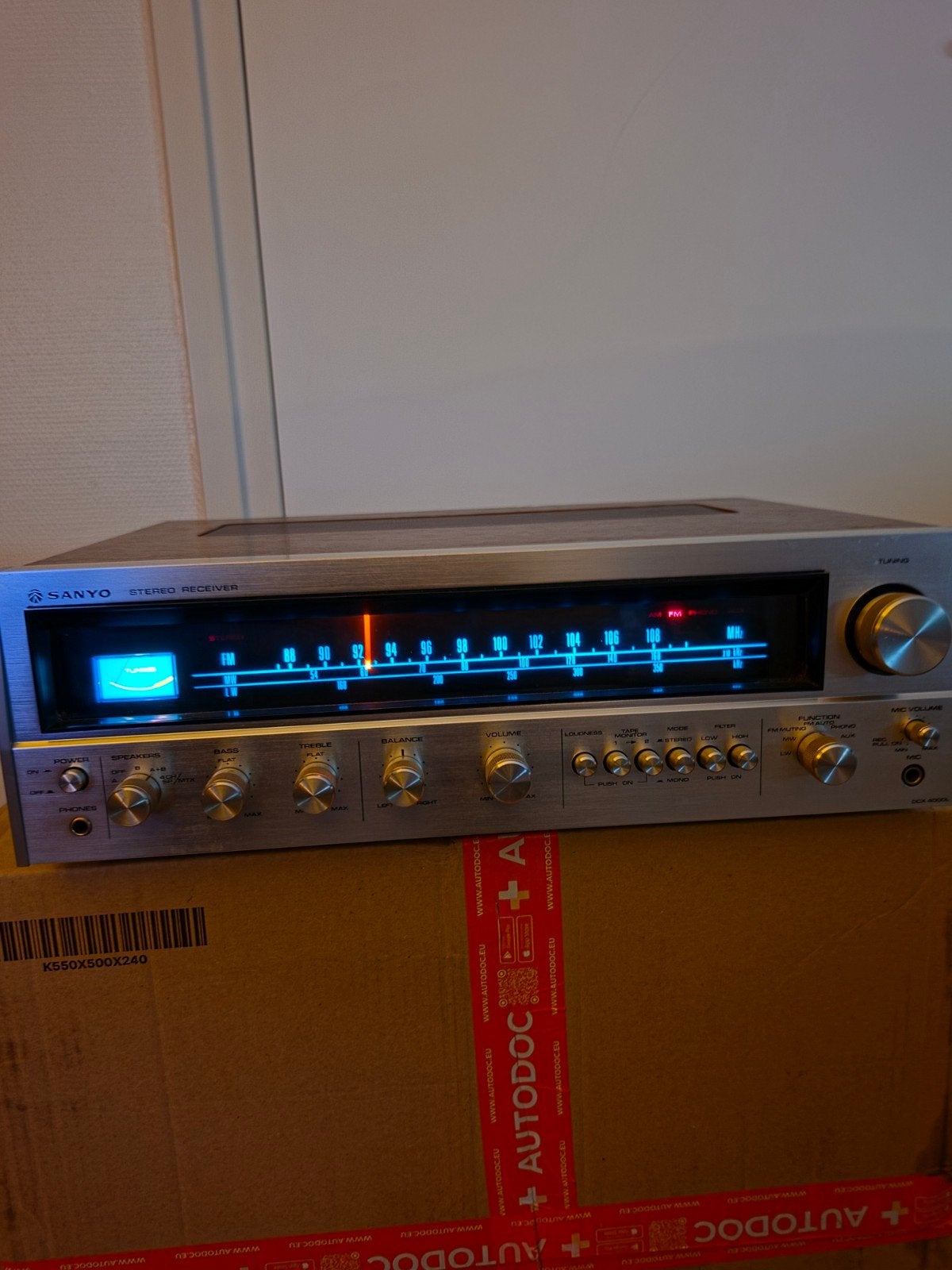 Sanyo DCX 4000L Stereo Receiver - Vintage Audio, Overige merken, Gebruikt, Ophalen of Verzenden, 120 watt of meer