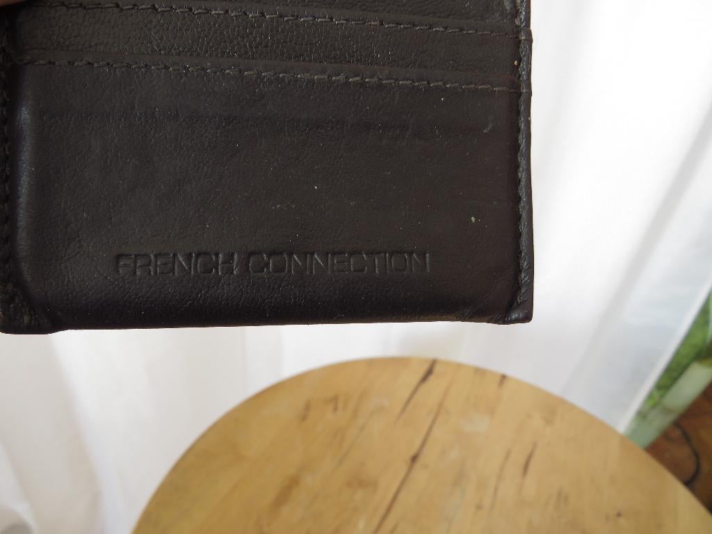 bruin leren pasjeshouder French connection, Ophalen of Verzenden, Gebruikt, Bruin, Overige merken