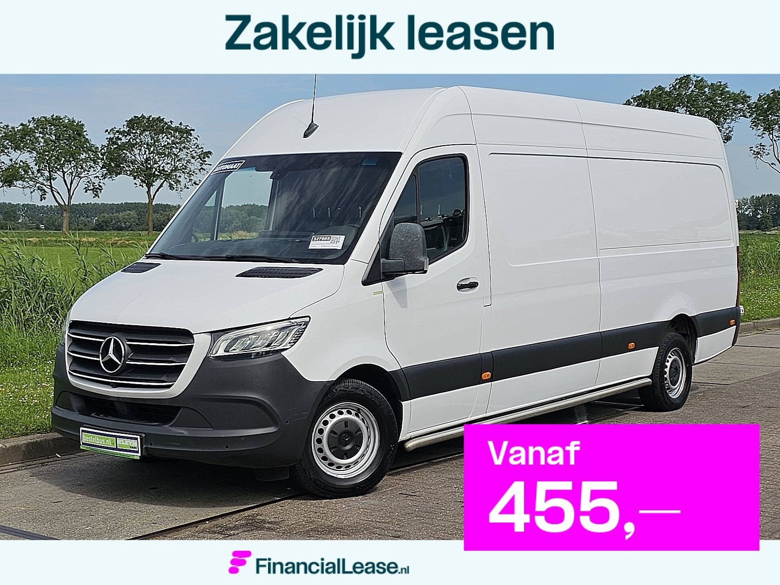 Mercedes-Benz Sprinter 316 L3H2 3.5T-trekhaak, Adap-cruise,, Automaat, Achterwielaandrijving, Gebruikt, 4 cilinders