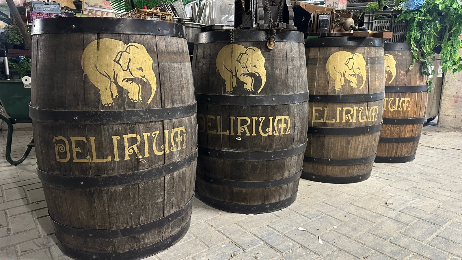 4x Delirium wijnvat, Ophalen, Zo goed als nieuw, Glas of Glazen, Overige merken