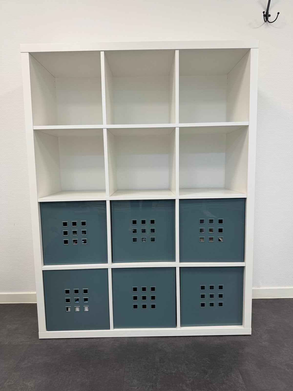 IKEA Kallax kast wit met 12 vakken (zonder bakken), Ophalen, Gebruikt, 100 tot 150 cm, 150 tot 200 cm