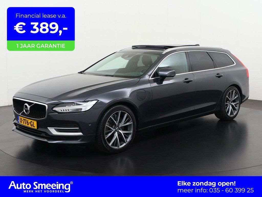 Volvo V90 2.0 T8 AWD Inscription | Panoramadak | Nappa Leder, Auto's, Volvo, Automaat, 12 maanden, Euro 6, 120 €/maand