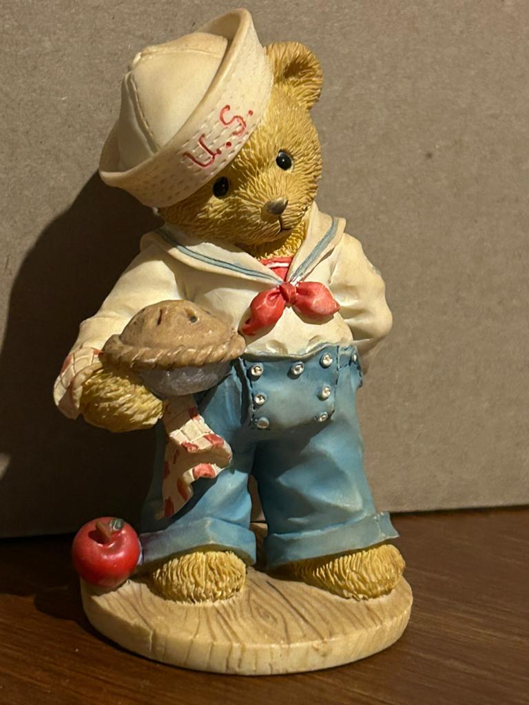 Cherished Teddies 1996 Bob, Verzamelen, Beren en Cherished Teddies, Zo goed als nieuw, Beeldje, Cherished Teddies, Ophalen