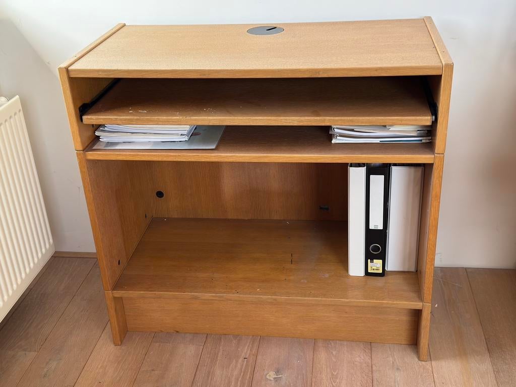 Computermeubel met uitschuifbaar blad, Huis en Inrichting, Kasten | Computermeubels, Ophalen, Gebruikt, 70 tot 120 cm, 70 tot 120 cm