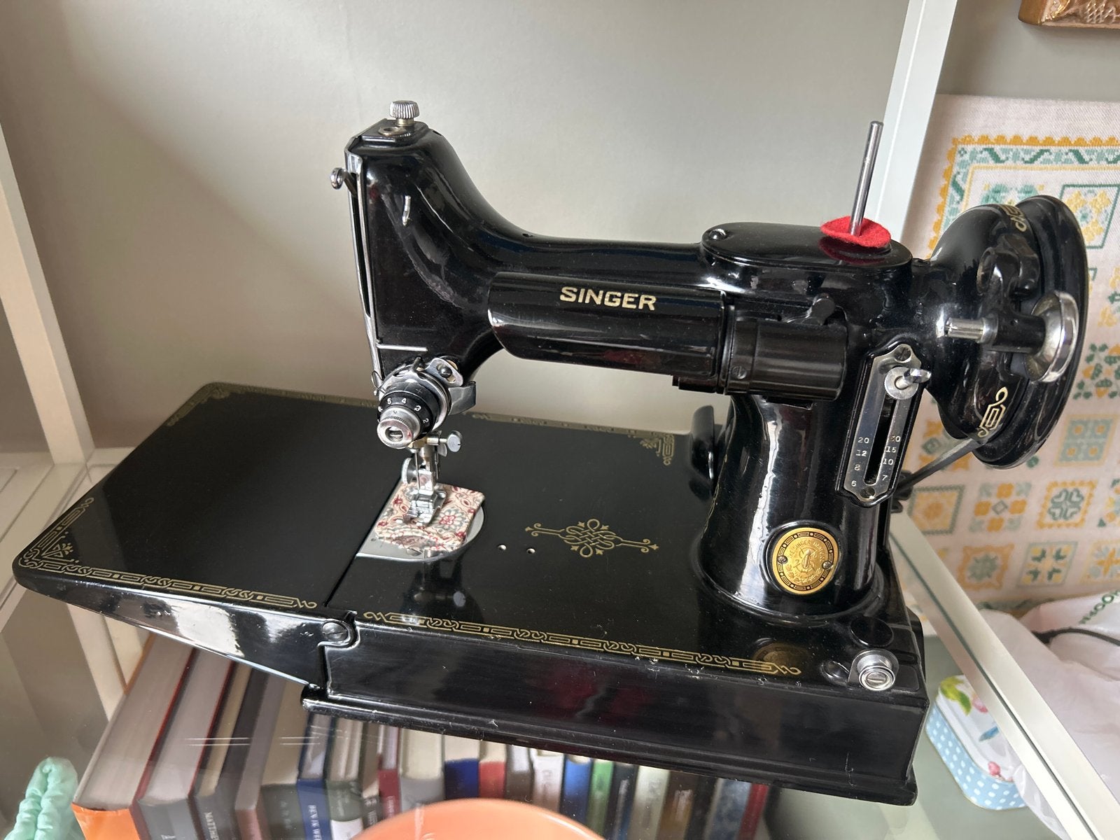 Singer Featherweight Naaimachine, Ophalen of Verzenden, Gebruikt, Naaimachine, Singer