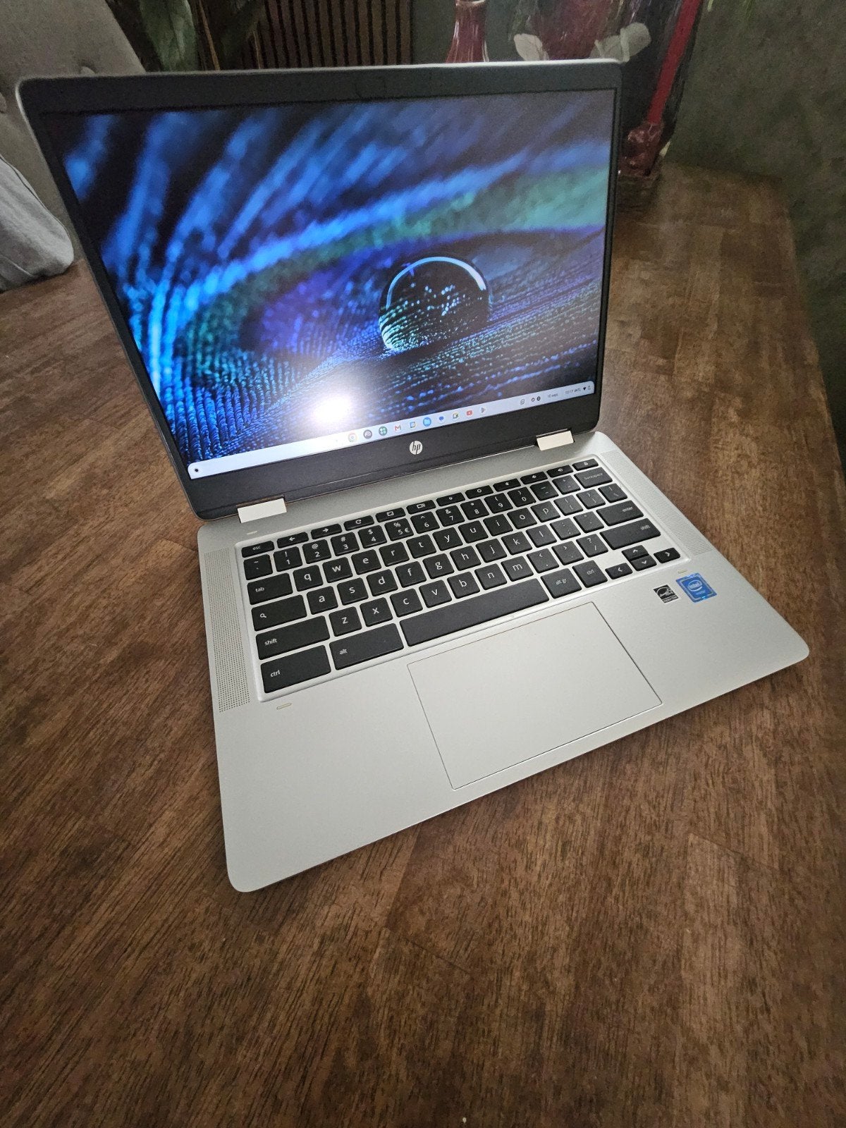 Hp chromebook 14 inch, grijs, touchscreen,, Hp cromebook, 14 inch, 4 GB of minder, Touchscreen