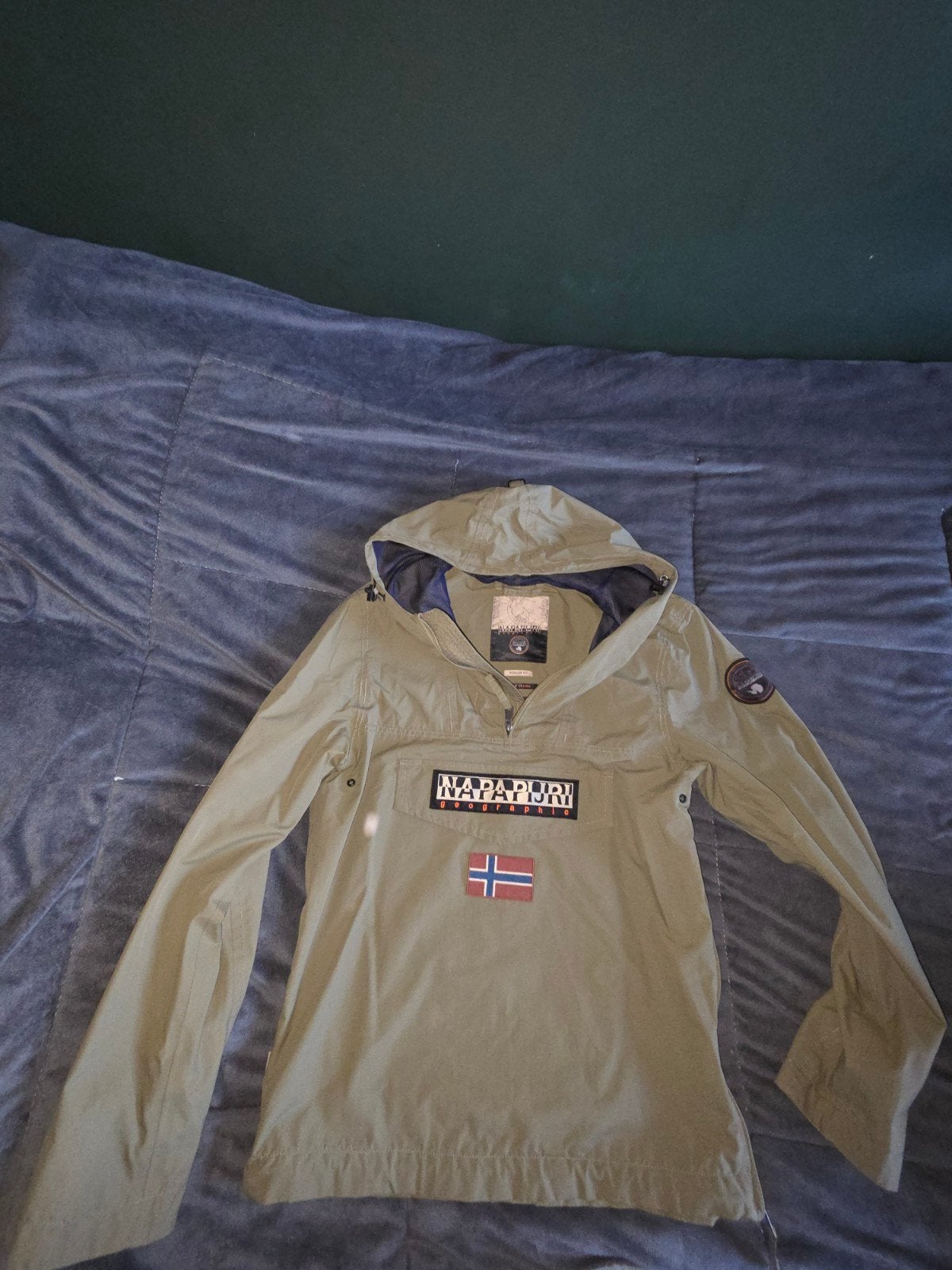 Napapijri Geographic Anorak Jas - Maat S, Ophalen of Verzenden, Zo goed als nieuw, Maat 36 (S), Napapijri
