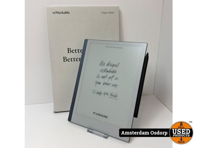 ReMarkable 2 Paper Tablet + Marker Plus + Case | Zeer netjes, Remarkable, Zo goed als nieuw, Support@remarkable.com, ReMarkable AS,
Fridtjof Nansens vei 12,
0369 Oslo,
Norway