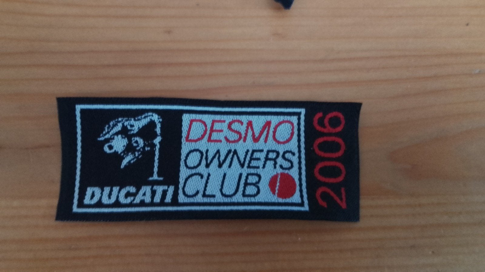 Ducati Desmo Owners Club 2006 Patch, Ophalen of Verzenden, Zo goed als nieuw