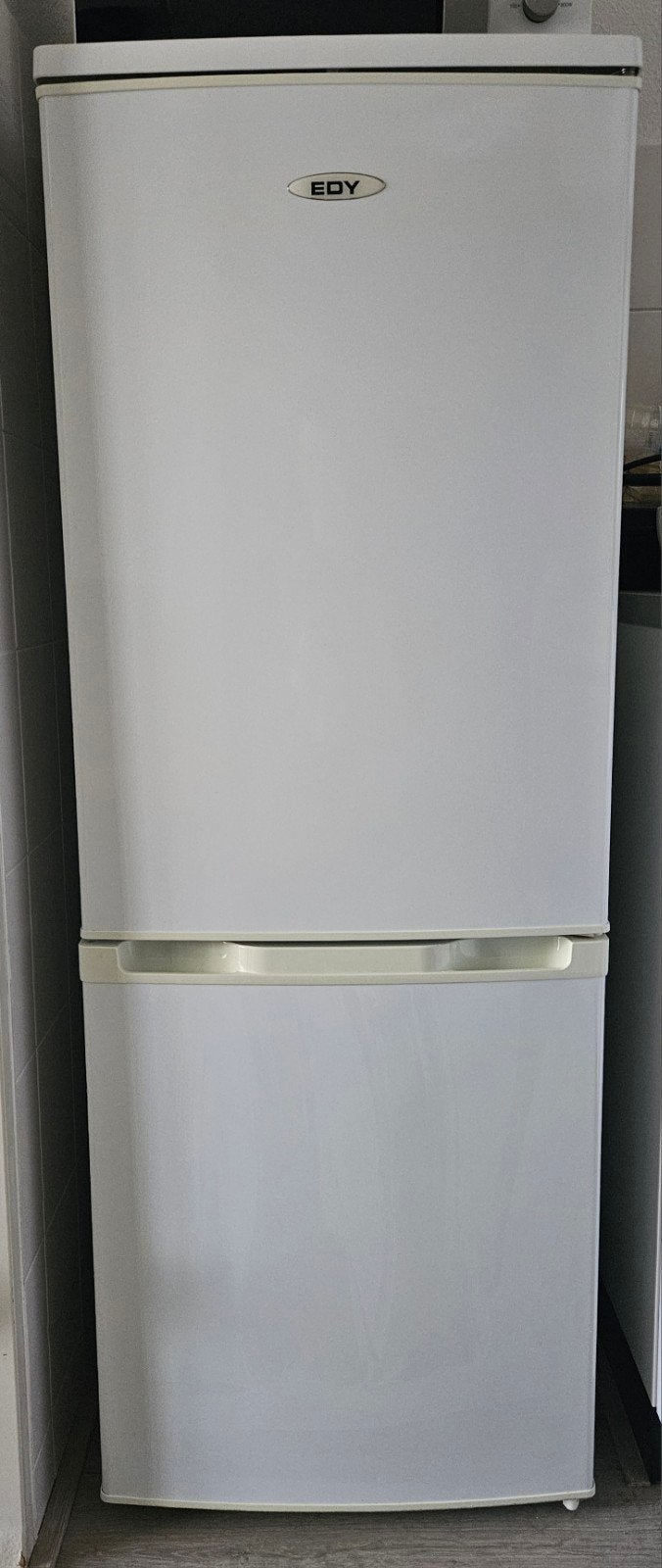 Edy Koelvriescombinatie 137 cm wit - Goed onderhouden, Ophalen, Gebruikt, 120 tot 140 cm, Met aparte vriezer
