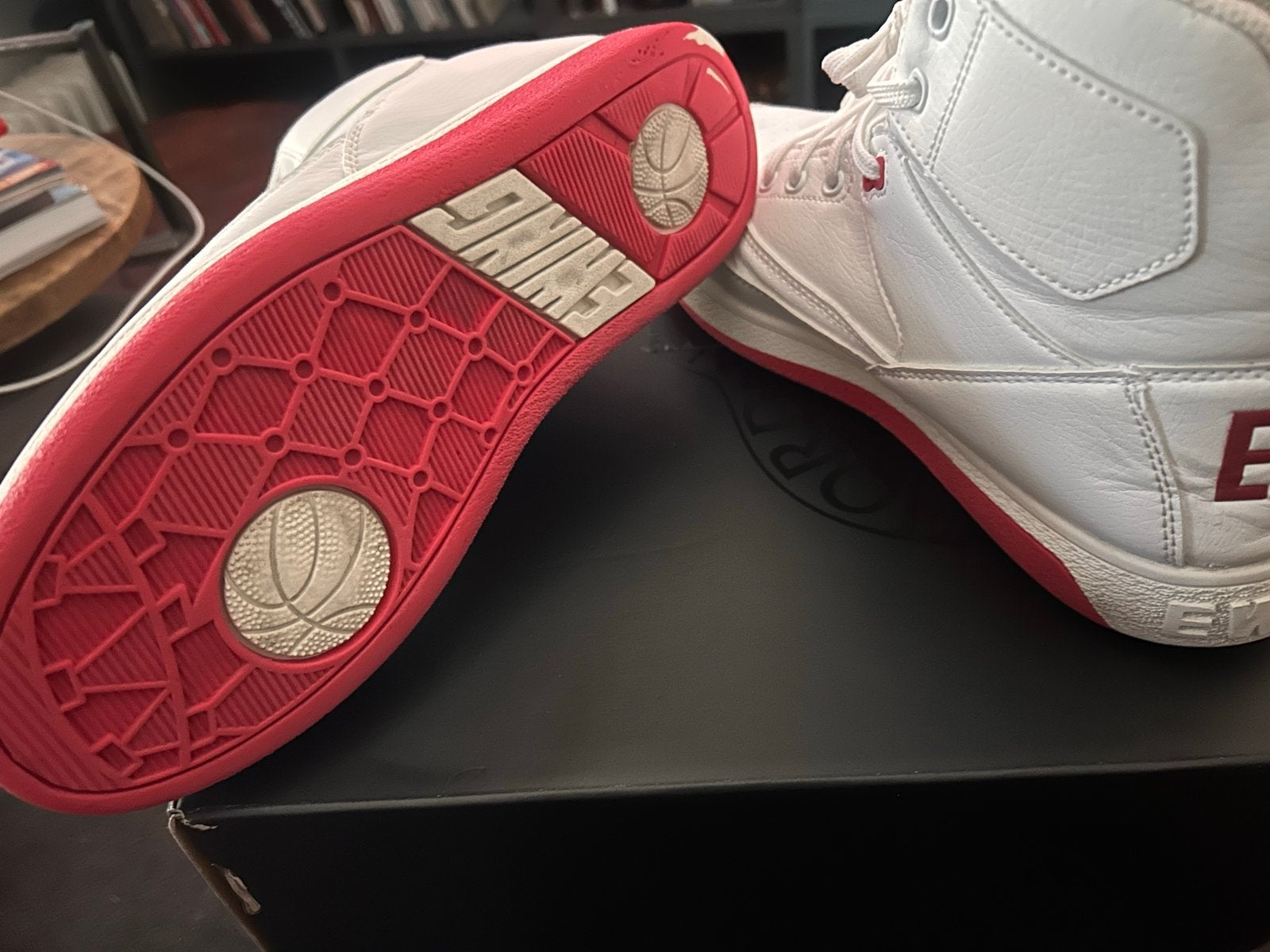Patrick Ewing sneakers, Kleding | Heren, Ophalen of Verzenden, Zo goed als nieuw, Wit, Sneakers of Gympen