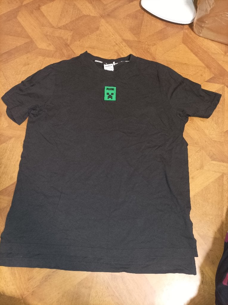 Puma Minecraft T-shirt maat M, Kleding | Heren, T-shirts, Puma, Maat 48/50 (M), Zwart, Ophalen of Verzenden