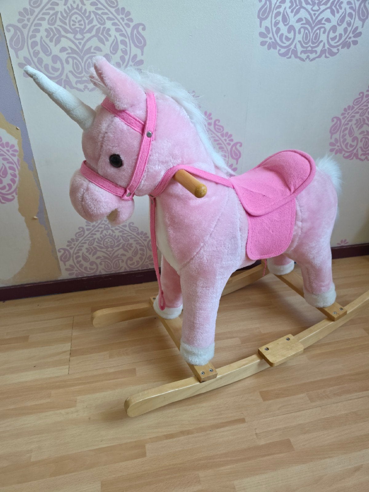 Roze Eenhoorn Hobbelpaard - Zo goed als nieuw, Ophalen, Zo goed als nieuw