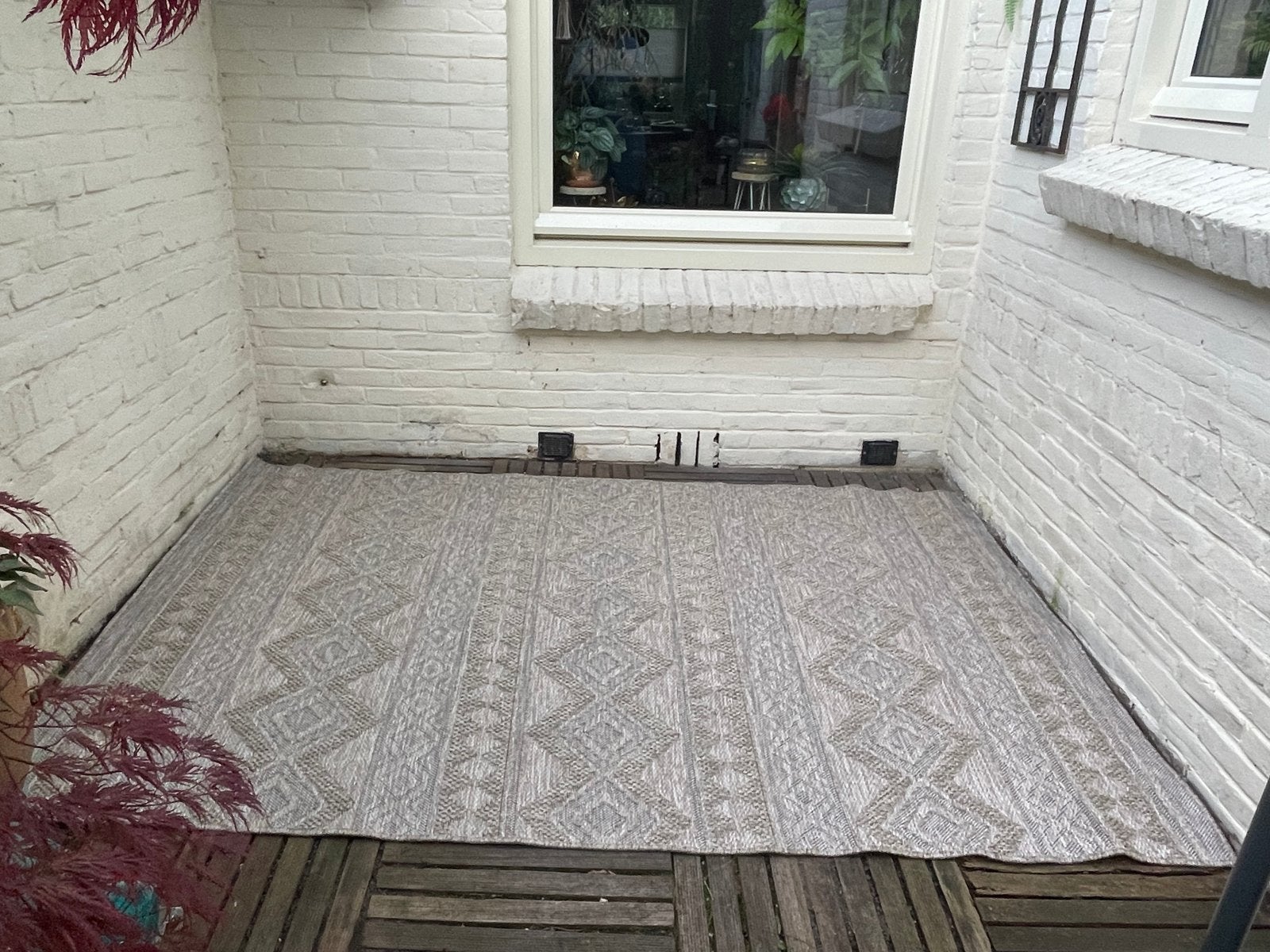 Groot buitenkleed ,zware kwaliteit polypropyleen met reliëf., Ophalen, 150 tot 200 cm, 200 cm of meer, Zo goed als nieuw