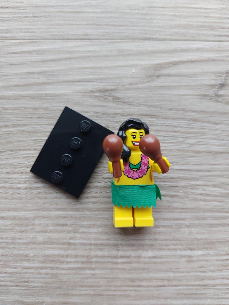 Lego minifiguur serie 3 hoola danseres, Ophalen of Verzenden, Zo goed als nieuw