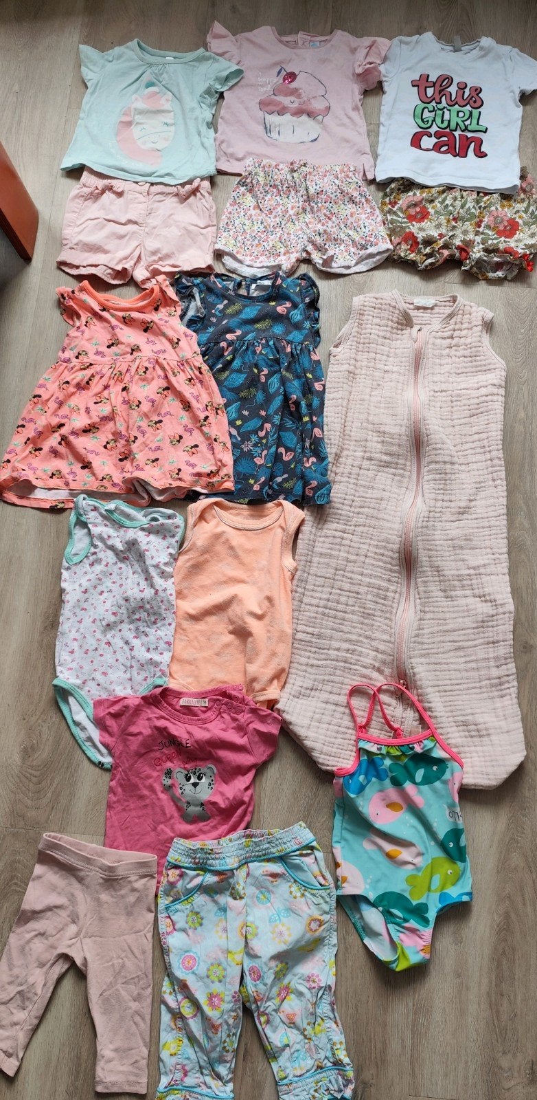 Zomer baby meisje kleding pakket maat 74, Kinderen en Baby's, Babykleding | Maat 74, Ophalen of Verzenden, Gebruikt, Meisje, Setje