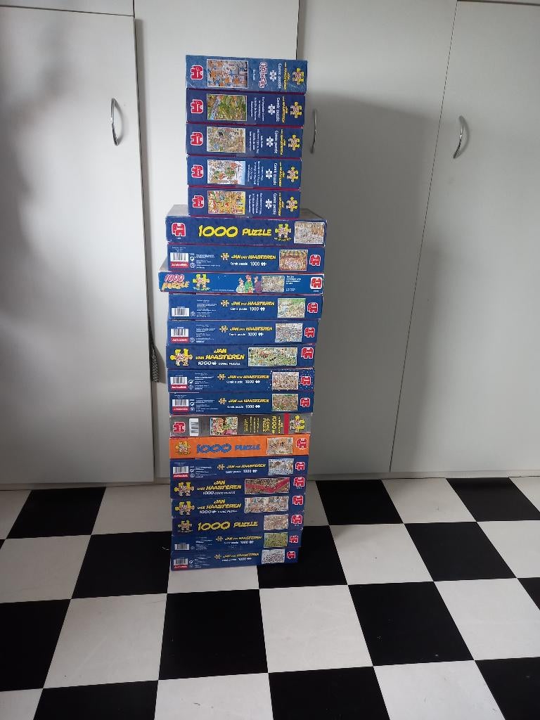 jan van haasteren, Ophalen, 500 t/m 1500 stukjes, Zo goed als nieuw