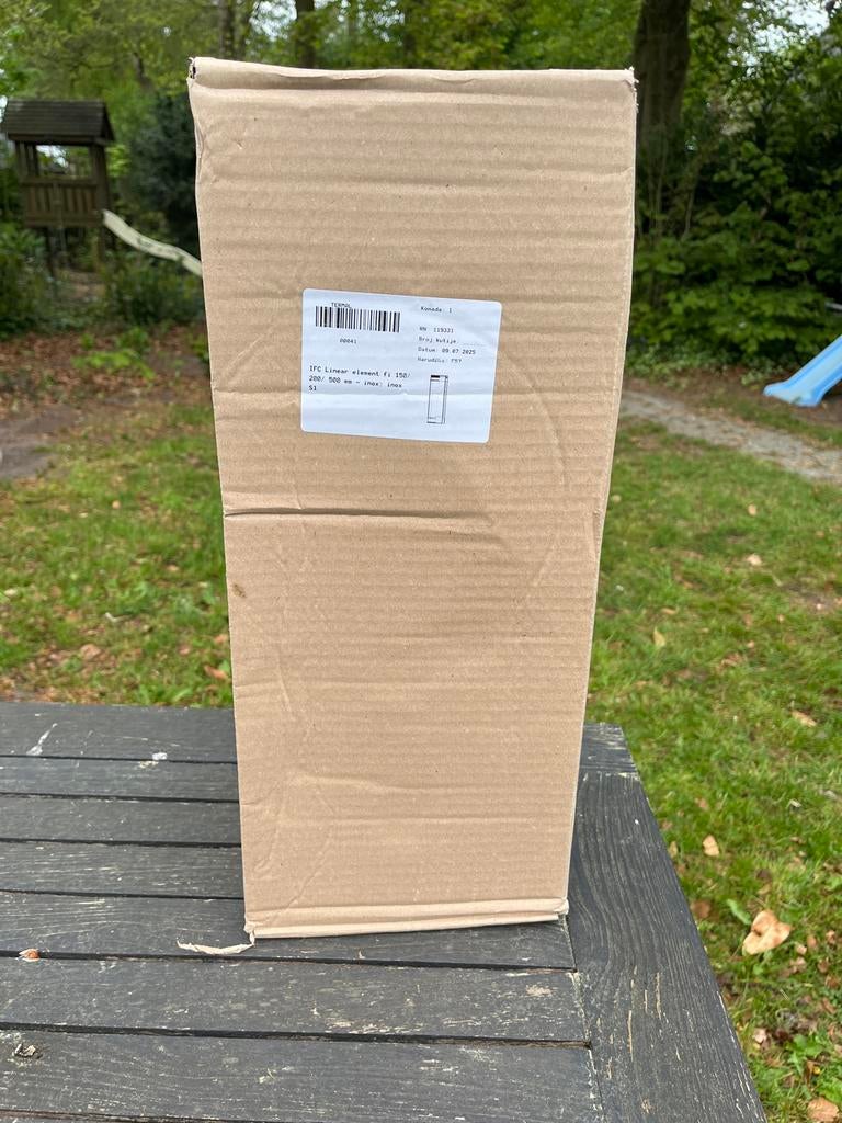 RVS Kachelpijp Dubbelwandig 150/200 500mm - Nieuw, Ophalen, Nieuw, Overige soorten