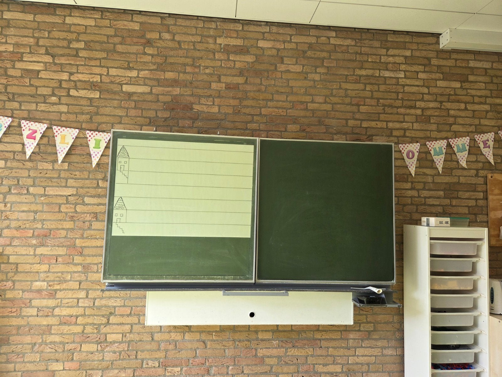 Schoolkrijtbord - gratis, Ophalen, Gebruikt, Krijtbord