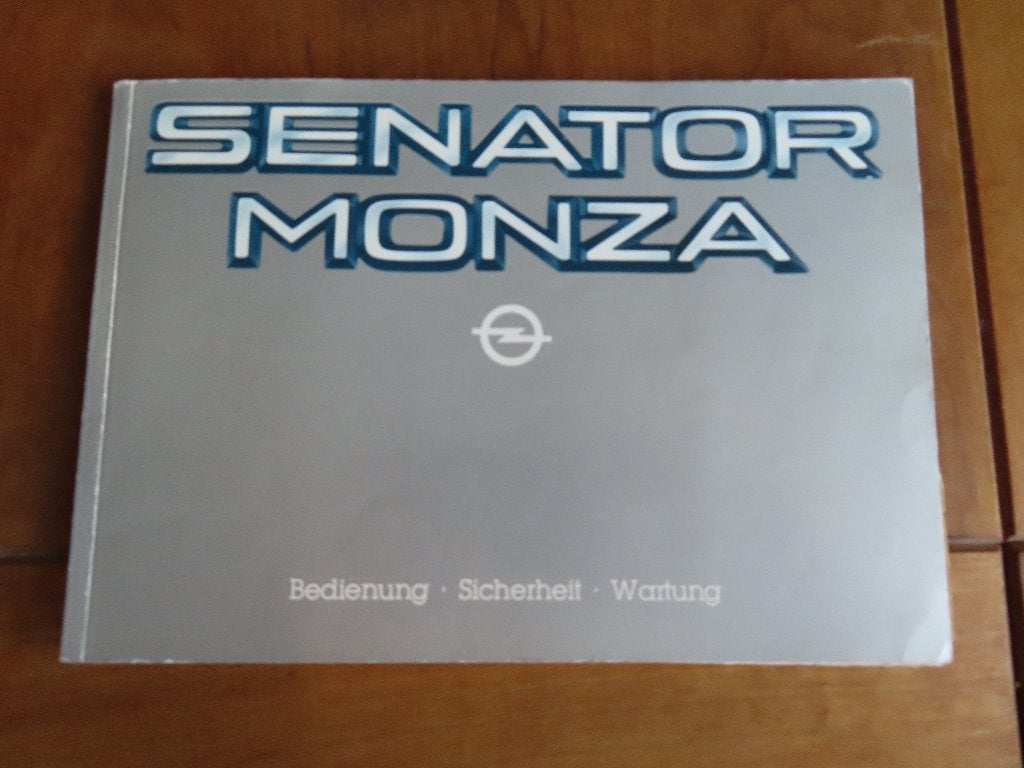 Instructieboek Opel Senator, Opel Monza 1984 Duitse tekst, Ophalen of Verzenden