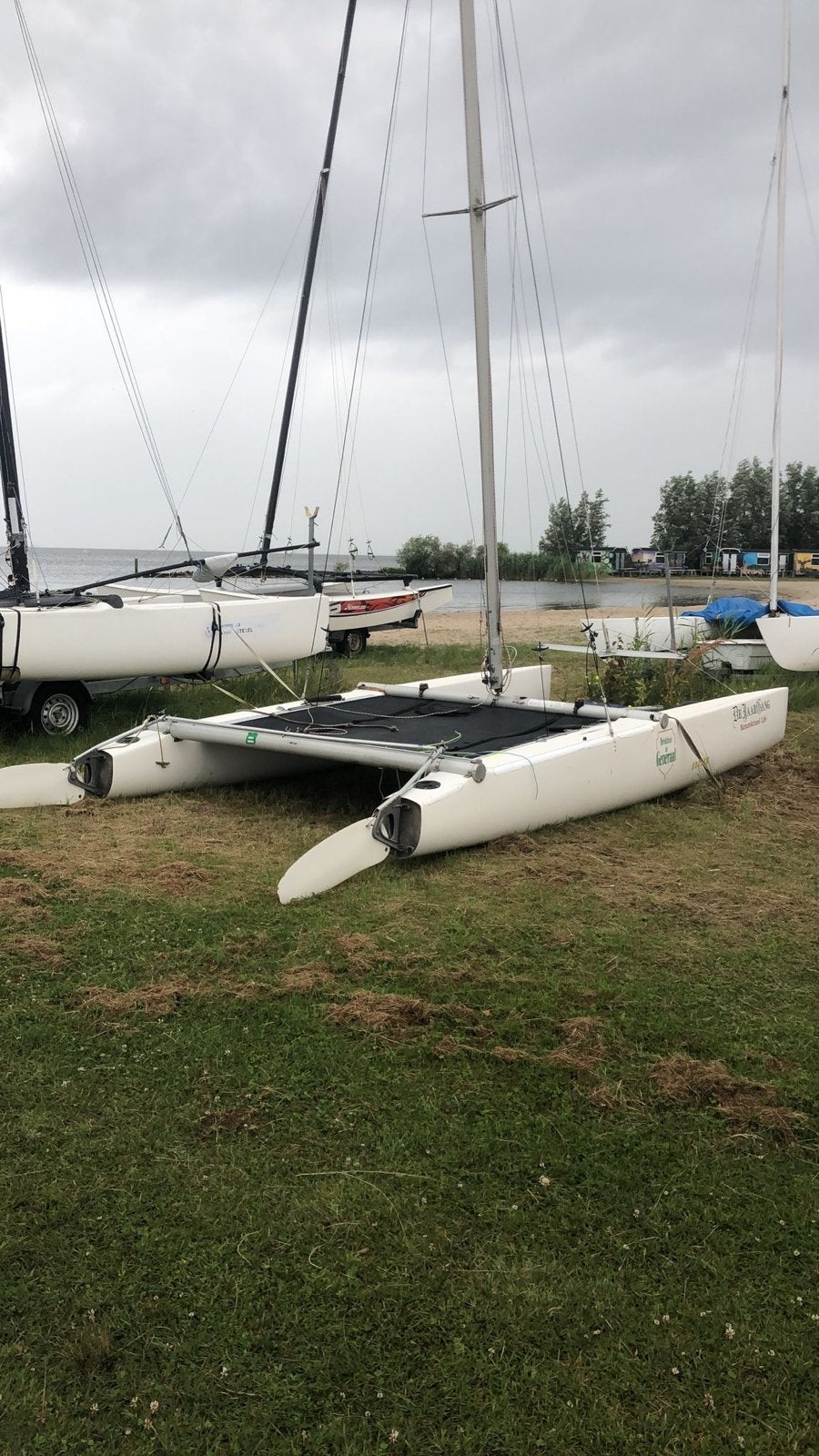 Nacra 5.5 Catamaran met strand trolley, Watersport en Boten, Ophalen, Gebruikt, Geen motor, Overige modellen