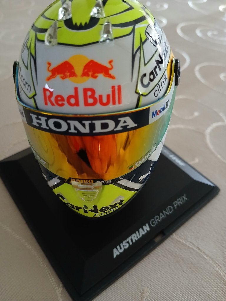 Helm Max Verstappen ( 0osterijk 2021), Verzamelen, Automerken, Motoren en Formule 1, Ophalen, Zo goed als nieuw, Formule 1