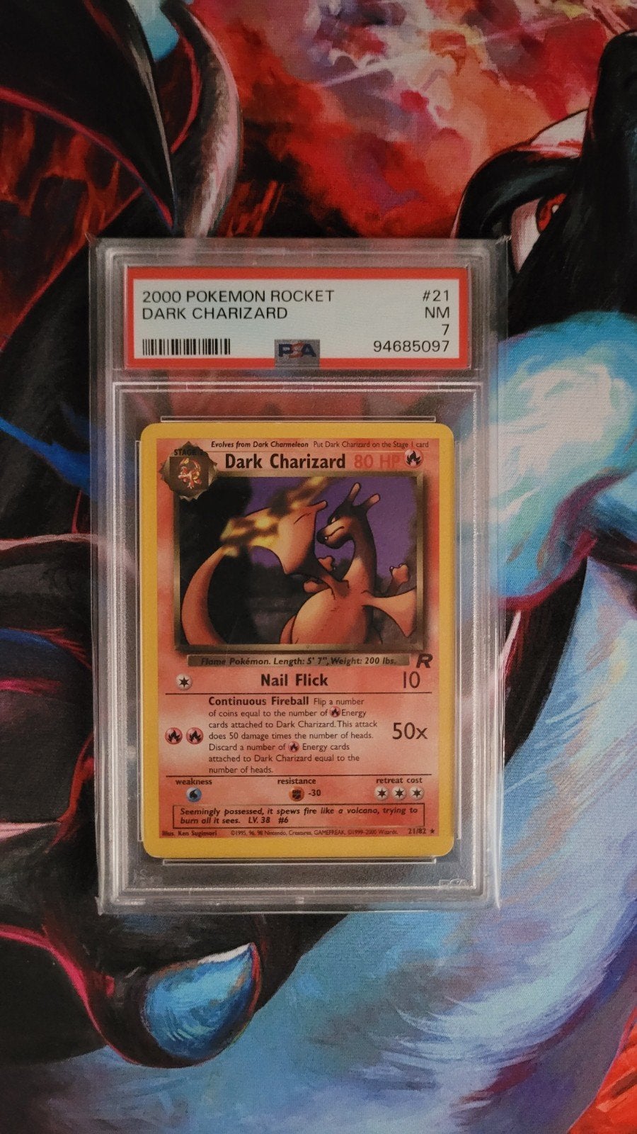 Pokémon | PSA 7 | Dark Charizard | TR #21, Ophalen of Verzenden