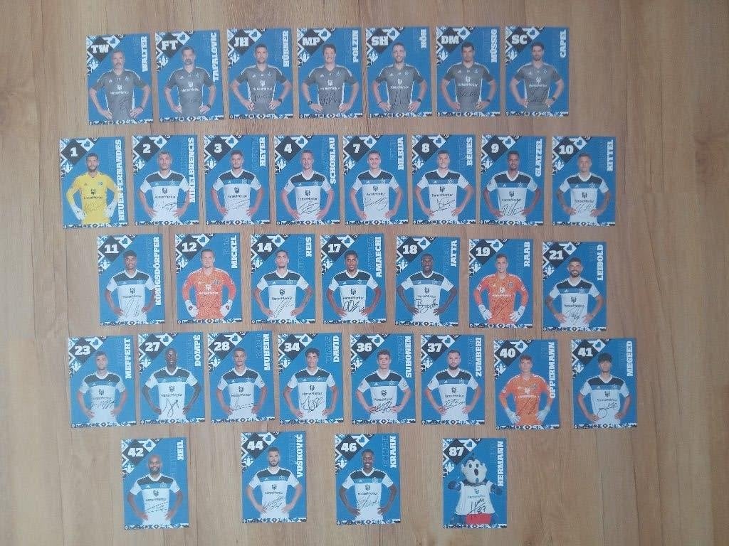 Gesigneerde 2022-2023 spelerskaarten HSV (Hamburger SV), Verzamelen, Ophalen of Verzenden, Nieuw, Buitenlandse clubs, Spelerskaart