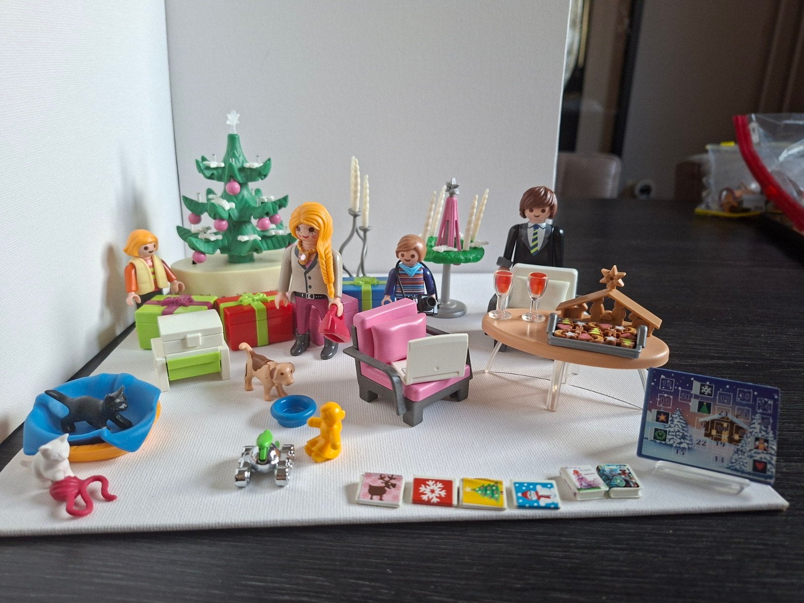 Playmobil 5496: adventskalender kerstavond, Ophalen, Gebruikt, Complete set, Overige series