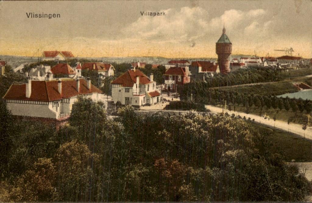Vlissingen - Villapark - Villawoningen, Ophalen of Verzenden, Voor 1920, Gelopen, Zeeland
