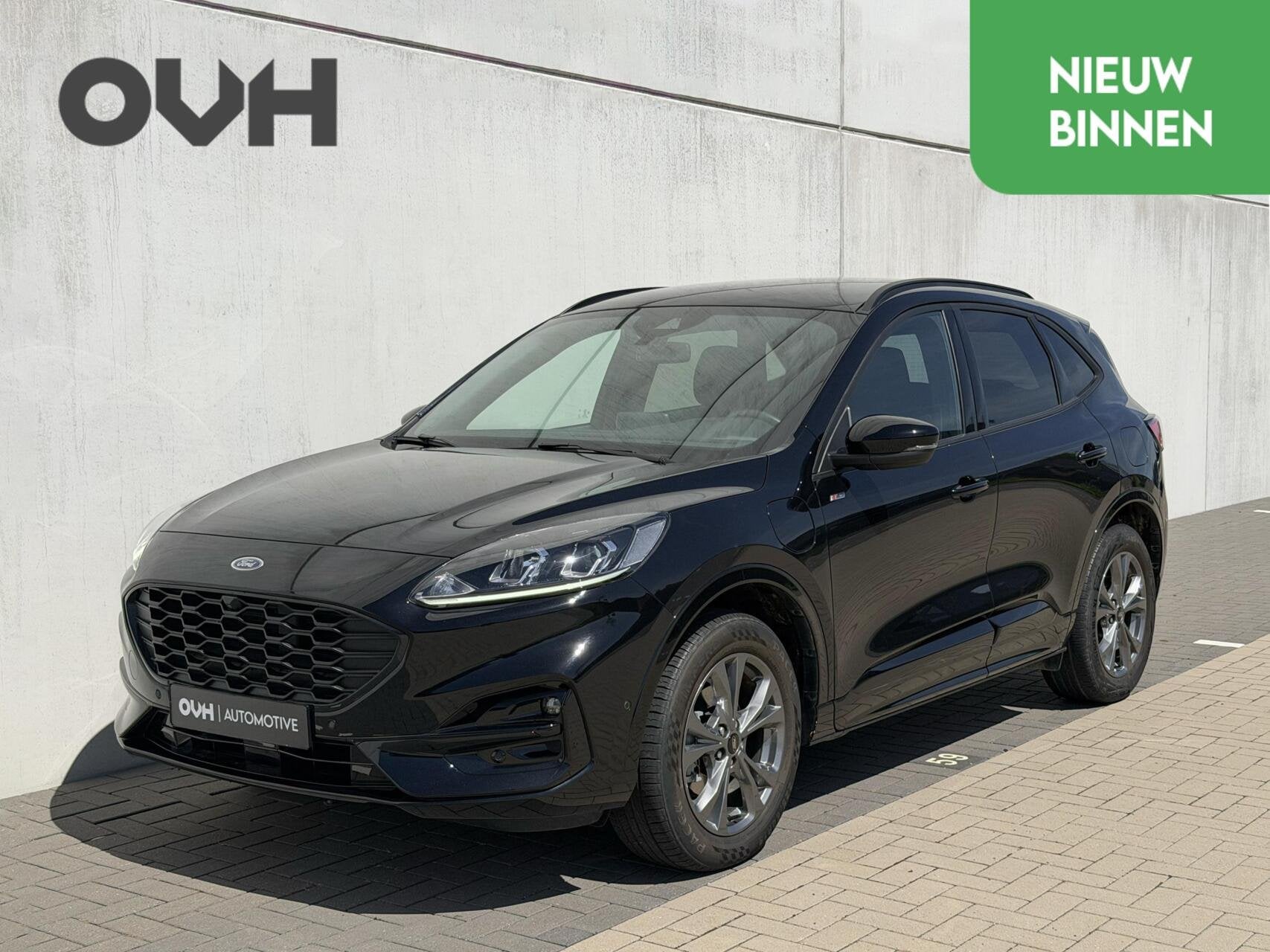 Ford Kuga 2.5 PHEV ST-Line | LED | virtual | cam | Carplay, Auto's, Stof, Gebruikt, 4 cilinders, Zwart