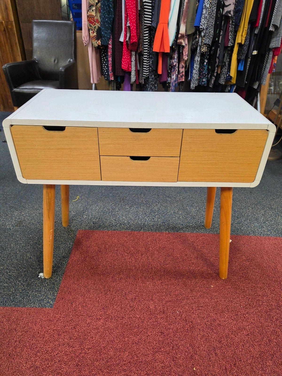 Vintage kastje met lades - Scandinavische stijl, Ophalen of Verzenden