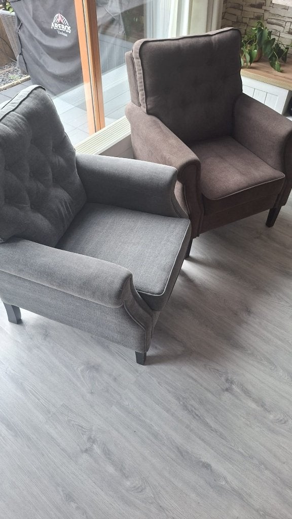 2 Luxe Haros Tara Fauteuils – Design (Nieuwstaat), Ophalen, Modern / klasiek, Minder dan 75 cm, Zo goed als nieuw