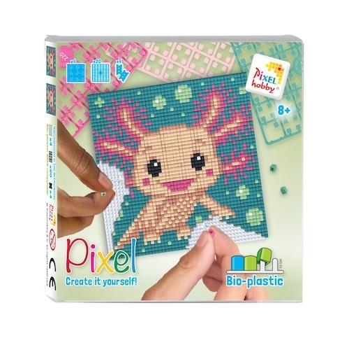 PIXELHOBBY set axolotl vanaf 8 jaar, Roze, Pixelhobby, Pixelhobby, Dieren