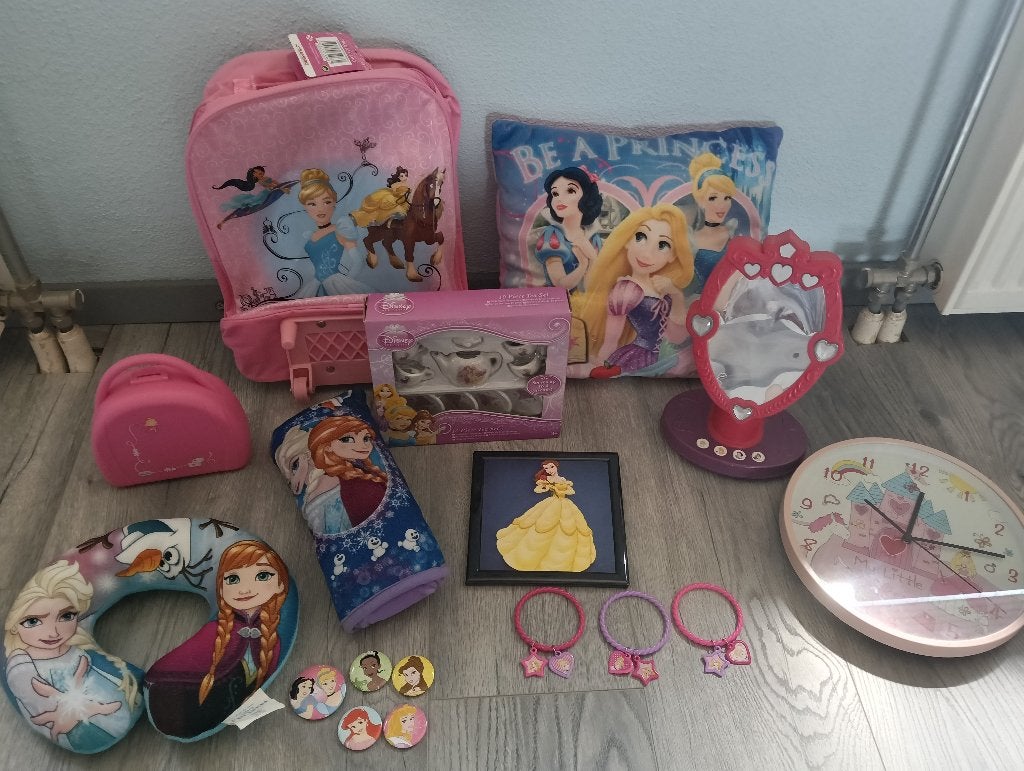 Leuk pakket met prinsessenspullen-prinsessen, Frozen, Disney, Ophalen of Verzenden, Overige figuren, Gebruikt, Overige typen
