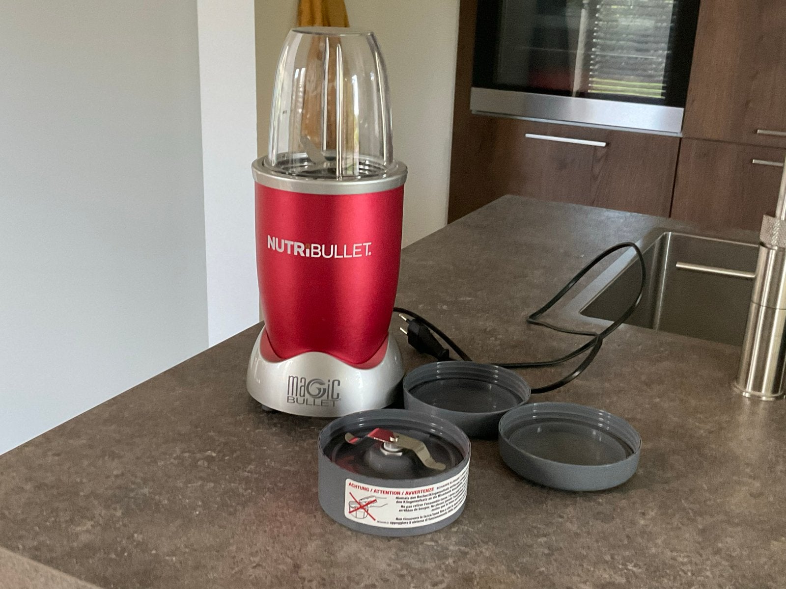 Nutribullet Magic Bullet Blender - Rood, Ophalen, Zo goed als nieuw, Blender