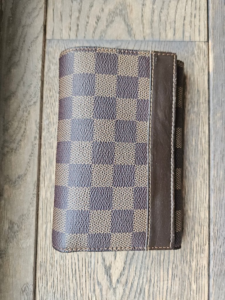 Louis Vuitton Vintage Porte-Monnaie/Damier Ebene, Overige merken, Bruin, Ophalen of Verzenden, Zo goed als nieuw